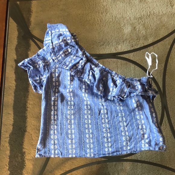 Splendid One Shoulder Crop Top - Picture 2 of 3